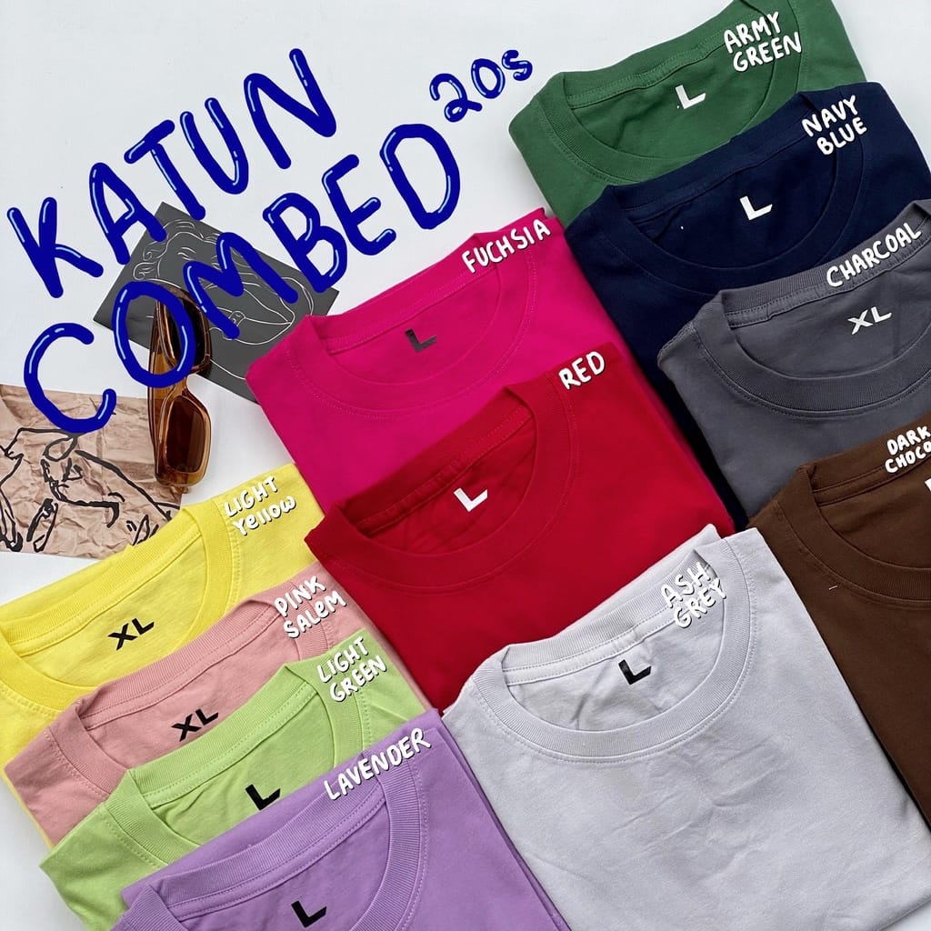 KAOS POLOS COTTON COMBED 20S