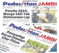 ADV Koran Harian Pagi Pedestrian Jambi ( WARNA)