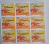 Stiker Makanan Kertas Ukuran A3