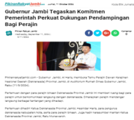 Berita kegiatan gubernur jambi